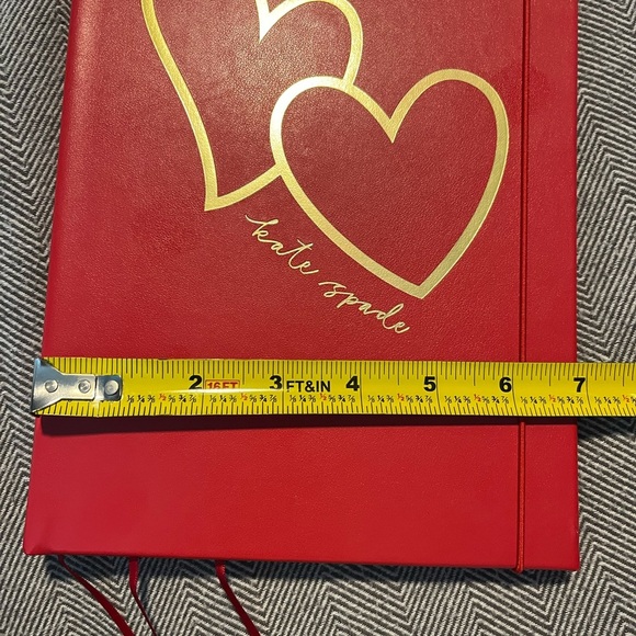 Kate Spade Red Hearts Journal Notebook - Picture 9 of 9